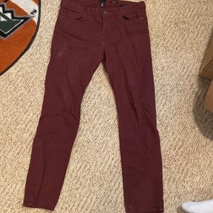 H&M Men’s Maroon Skinny Jeans